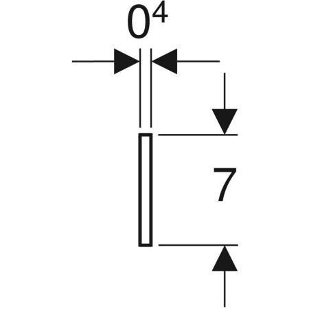 Dämmstreifen: B=7cm, L=3.3m, s=4mm (3,3 Meter) Sonderangebot