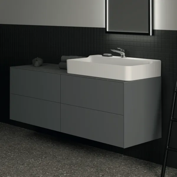 Ideal Standard Waschtischunterschrank Conca, 4 Auszüge, anthrazit Ideal Standard Waschtischunterschrank Conca, 4 Auszüge, anthrazit