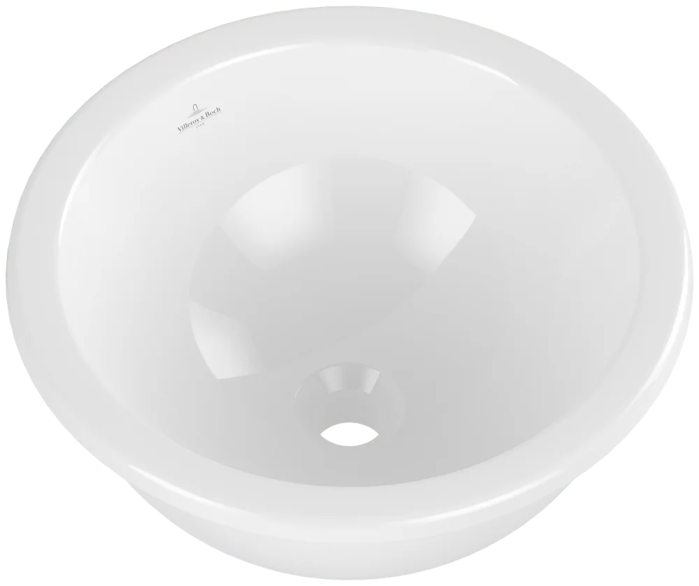 Villeroy & Boch Loop & Friends Unterbauwaschbecken 4A5200, 380x380mm, Rund, TitanCeram, Weiß Alpin