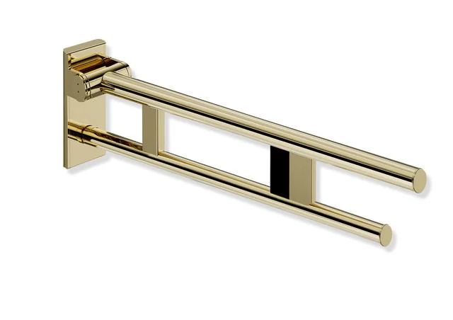 HEWI Stützklappgriff Duo, System 900, Edelstahl, PVD, 900 mm Ausladung