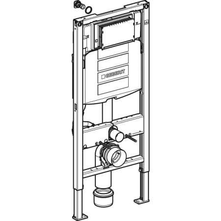 Sonderangebot: Geberit Vorwand-/Einbauelement für Toilette mit Unterputz-Spülkasten Sigma (UP320) „Duofix“ 112 × 50 × 12 cm