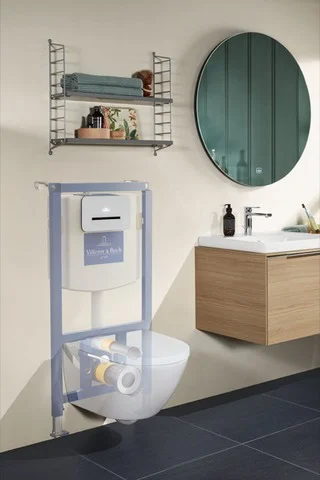 Villeroy & Boch WC-Vorwandelement ViConnect Installationssysteme, Stahl, Easy, 525 x 1120 x 135 mm, Höhe 1120 mm, Wanneneinbaumaß 0-200 mm