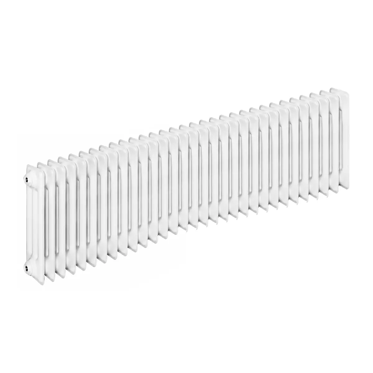 ASW DIN-Stahlradiator HG-TEC, 31 Glieder, Nabenabstand 500 mm, 1550 x 600 x 160 mm in RAL 9010