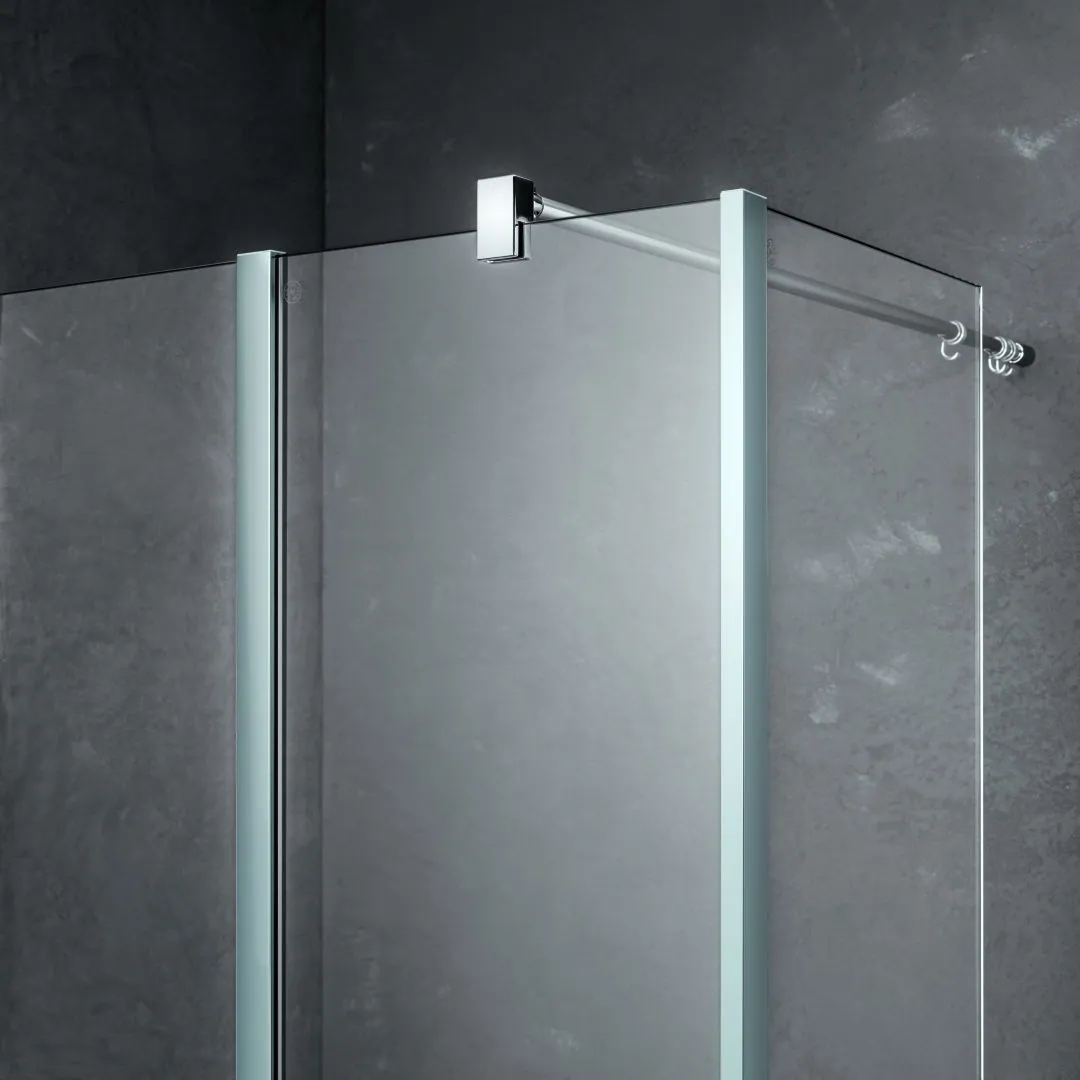 Kermi Duschdesign Walk-In-Duschkabine Festfeld im Winkel „WALK-IN XB“ Glas Klar, Profile Silber Hochglanz, BV: 317 - 317 mm H: 2000 mm Kermi Duschdesign Walk-In-Duschkabine Festfeld im Winkel „WALK-IN XB“ Glas Klar, Profile Silber Hochglanz, BV: 317 - 317 mm H: 2000 mm