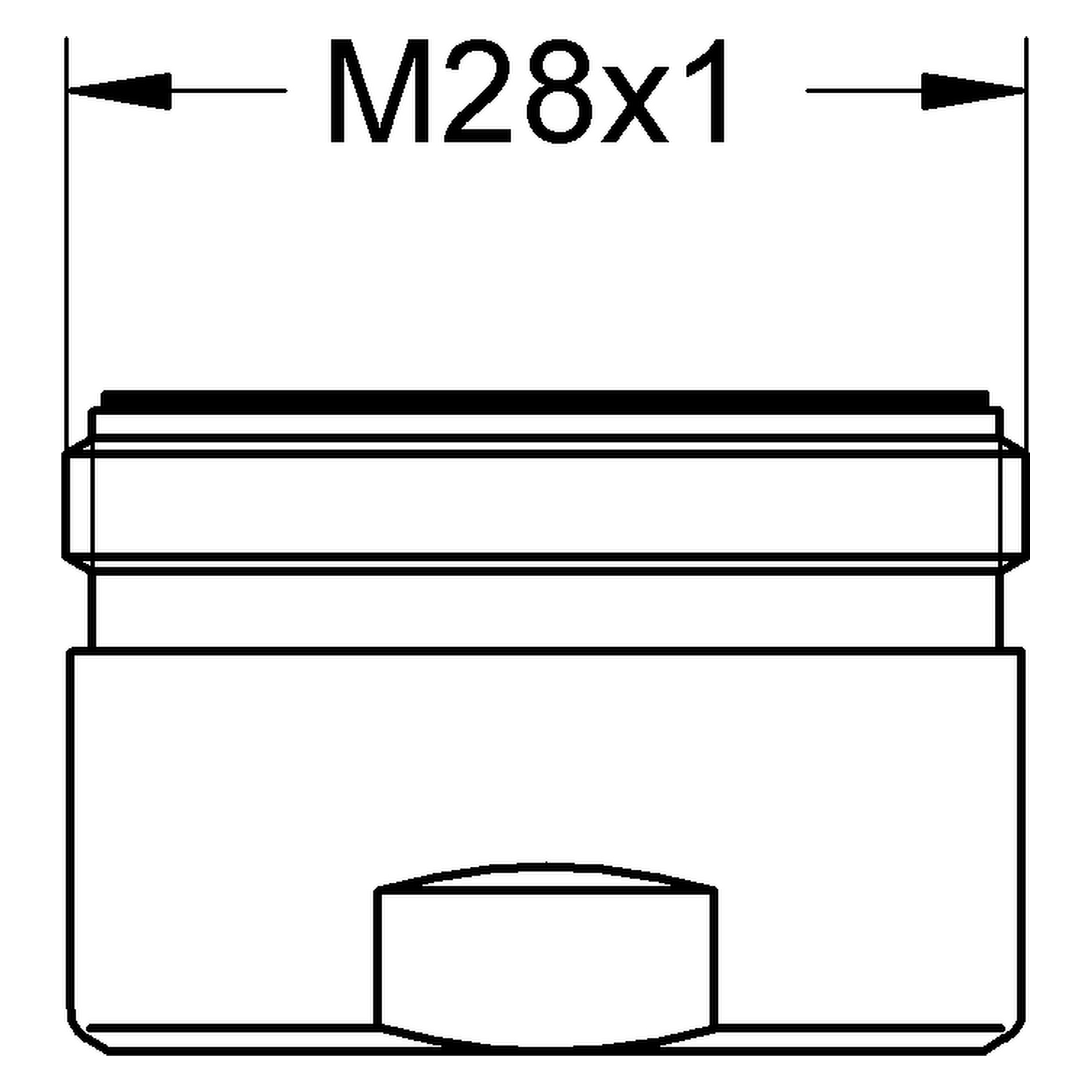 Sistra 13907, Außengewinde, M 28 × 1, Durchflussklasse M, 60,0 - 70,0 l/min bei 3 bar, chrom