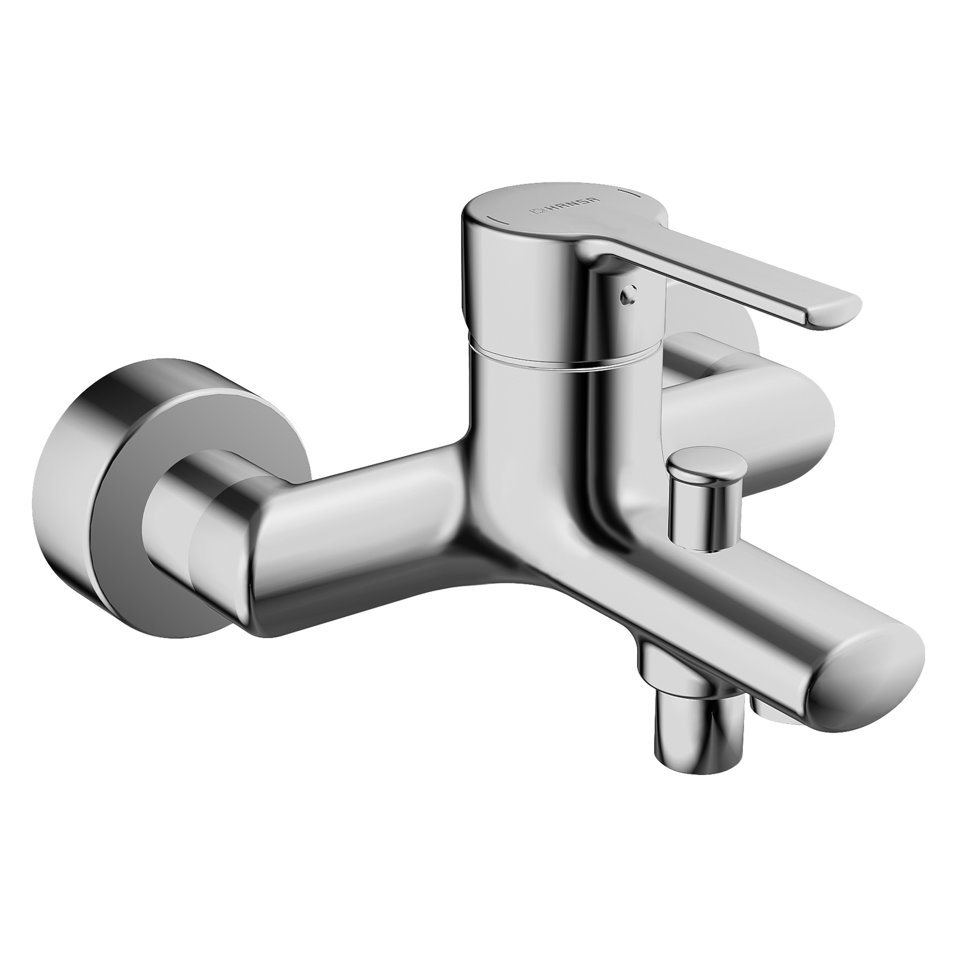 Einhand-Wannenarmatur „Ronda“ Ausladung 163 mm in Chrom Einhand-Wannenarmatur „Ronda“ Ausladung 163 mm in Chrom