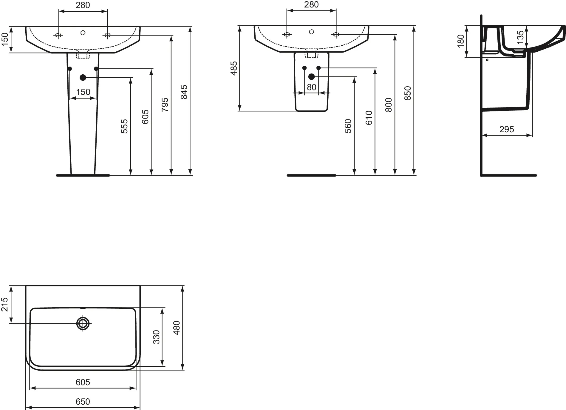 Waschbecken „i.lifeB“ 65 × 48 × 18 cm Waschbecken „i.lifeB“ 65 × 48 × 18 cm