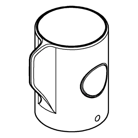 Absperrgriff 47980, für Grohtherm 800, EcoButton, chrom Absperrgriff 47980, für Grohtherm 800, EcoButton, chrom