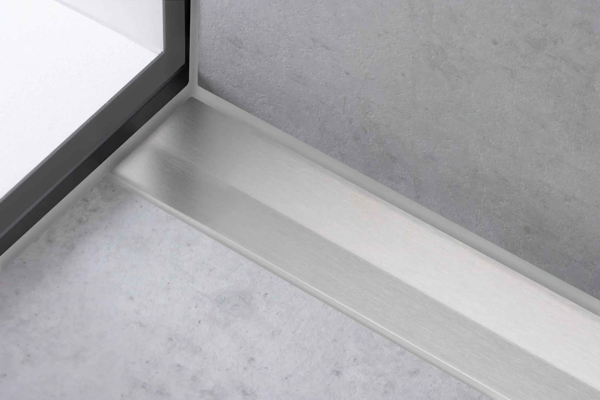 RainDrain Flex Duschrinne 1000 mm kürzbar für Wandmontage BST