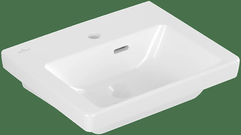 Villeroy & Boch Handwaschbecken Subway 3.0 4370FK, 450x370mm, Rechteck, 1HL, ÜL, Weiß Alpin Villeroy & Boch Handwaschbecken Subway 3.0 4370FK, 450x370mm, Rechteck, 1HL, ÜL, Weiß Alpin