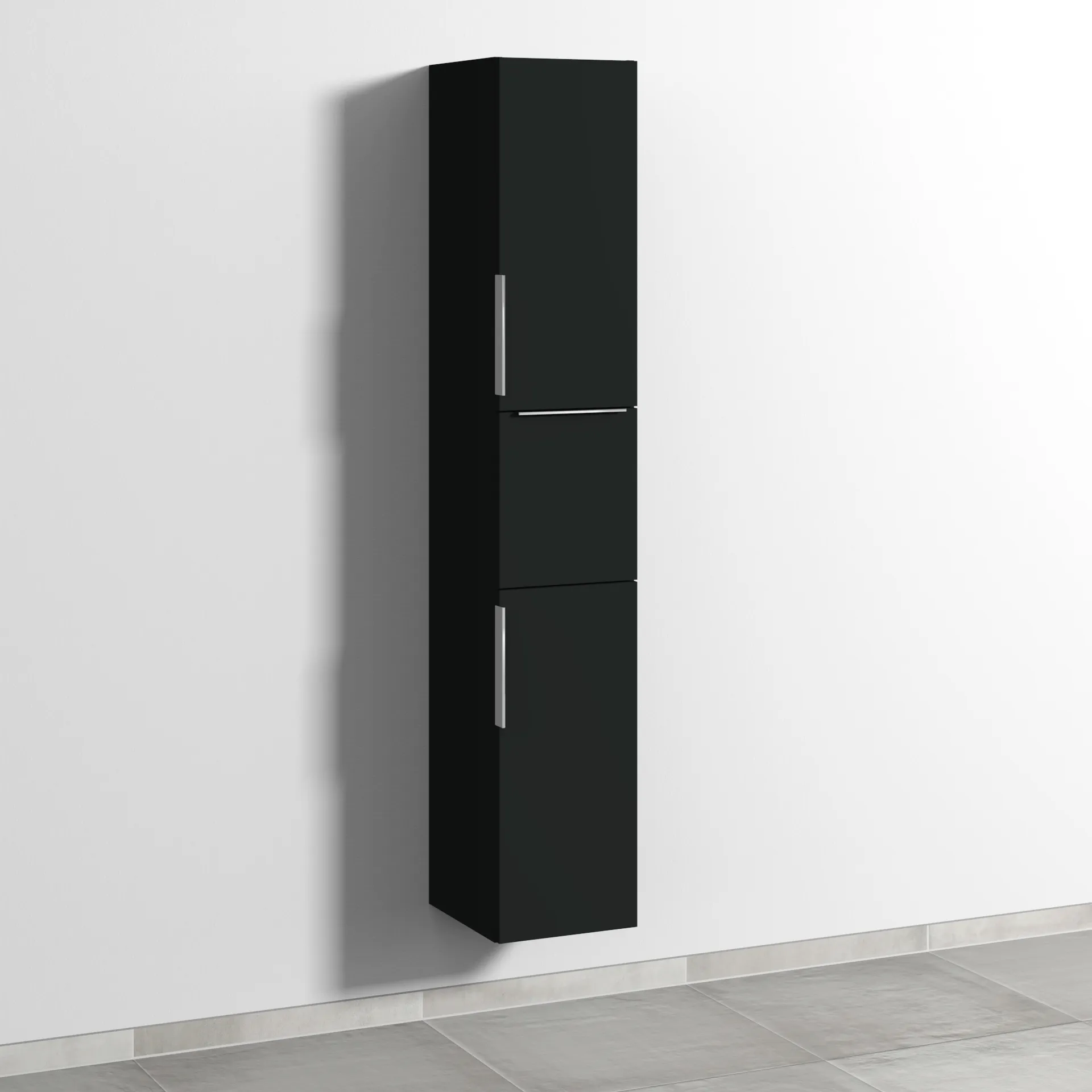 Sanipa Hochschrank „3way“ 300 × 1700 × 345 mm Anschlag rechts, in Vulkan (matt), Anschlag rechts