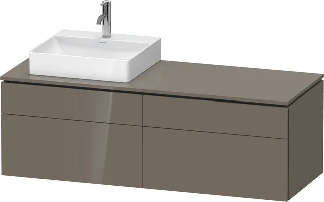 Duravit Waschtischunterschrank wandhängend „L-Cube“ 142 × 48,2 × 55 cm, links Duravit Waschtischunterschrank wandhängend „L-Cube“ 142 × 48,2 × 55 cm, links