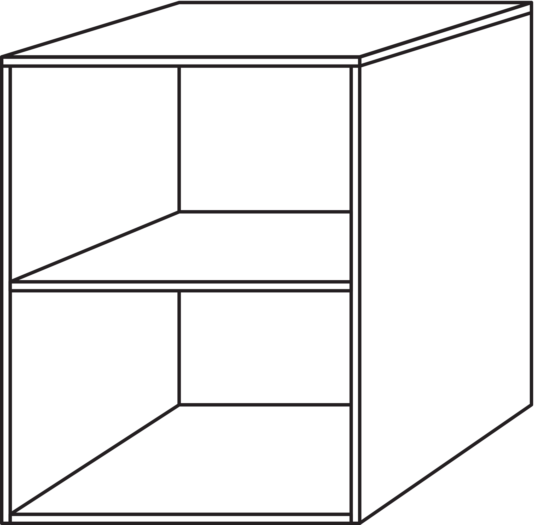 Sanipa Anbauregal „Solo One“ 401 × 520 × 502 mm in Eiche Kansas