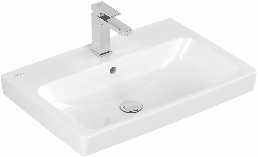Villeroy & Boch Architectura Wandwaschbecken 4A8765, 650x445x165mm, weiß Alpin, glänzend, mit Überlauf
