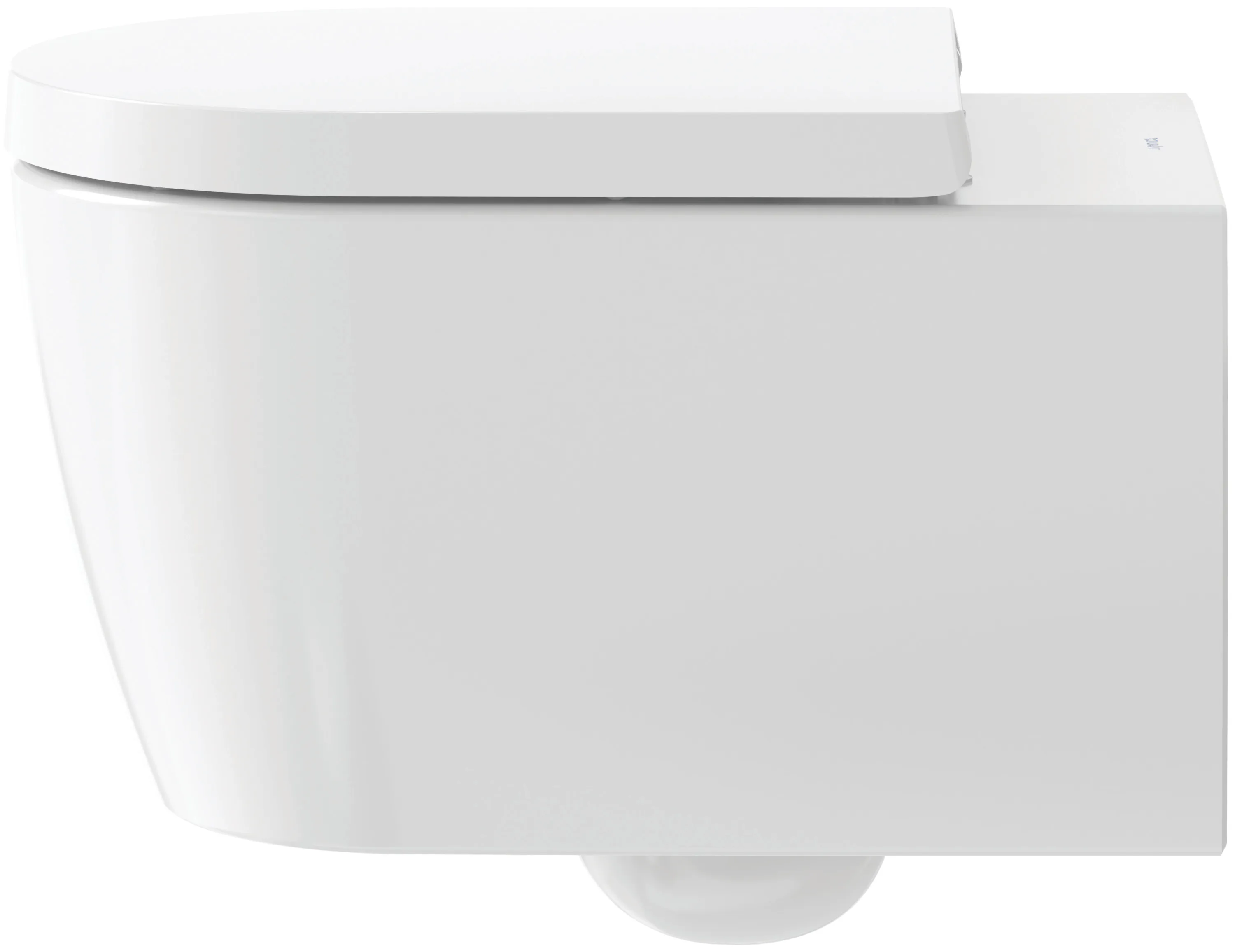 Duravit WC-Sitz „ME by Starck“ 37,4 × 45,8 × 5,6 cm in Weiß Hochglanz, Scharniere Edelstahl