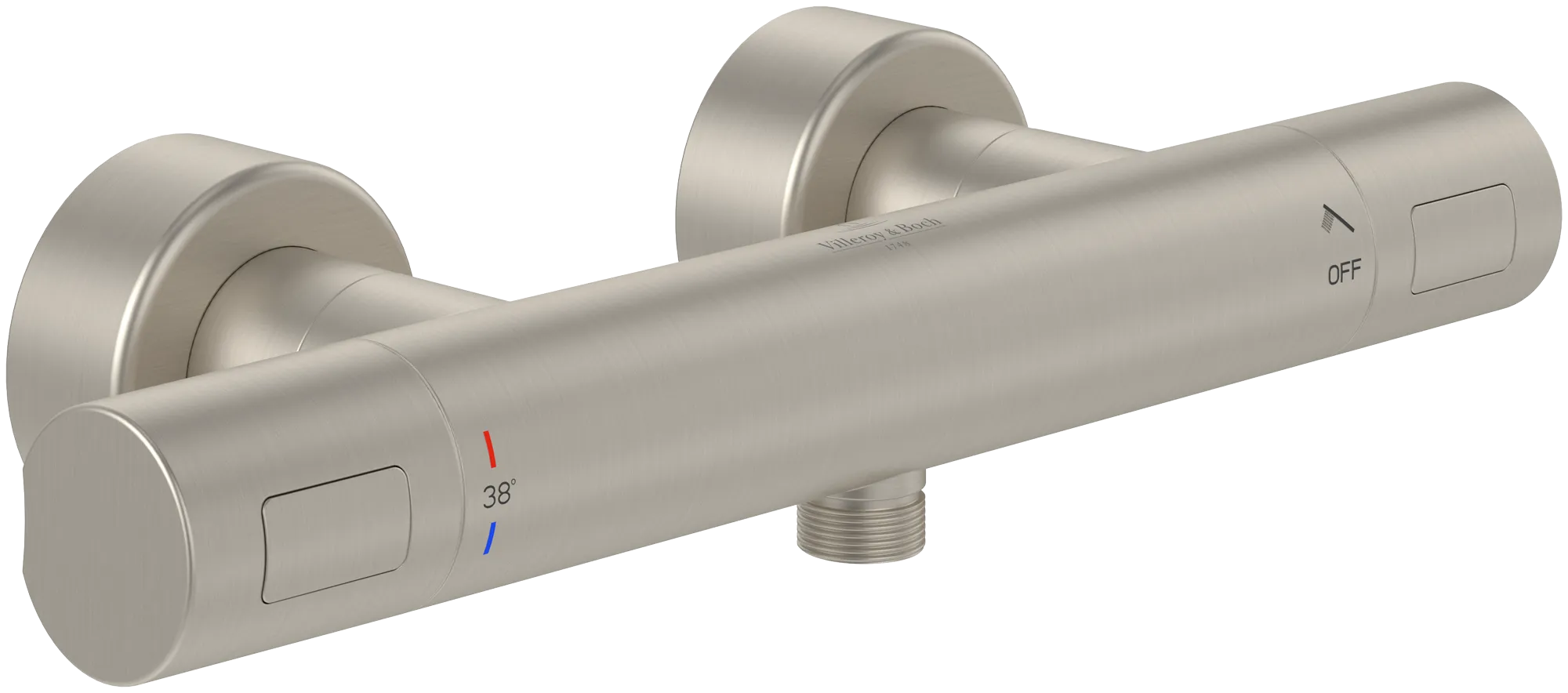 Einhand-Duscharmatur TVS00001700061 10,4 cm in Brushed Nickel Matt Einhand-Duscharmatur TVS00001700061 10,4 cm in Brushed Nickel Matt
