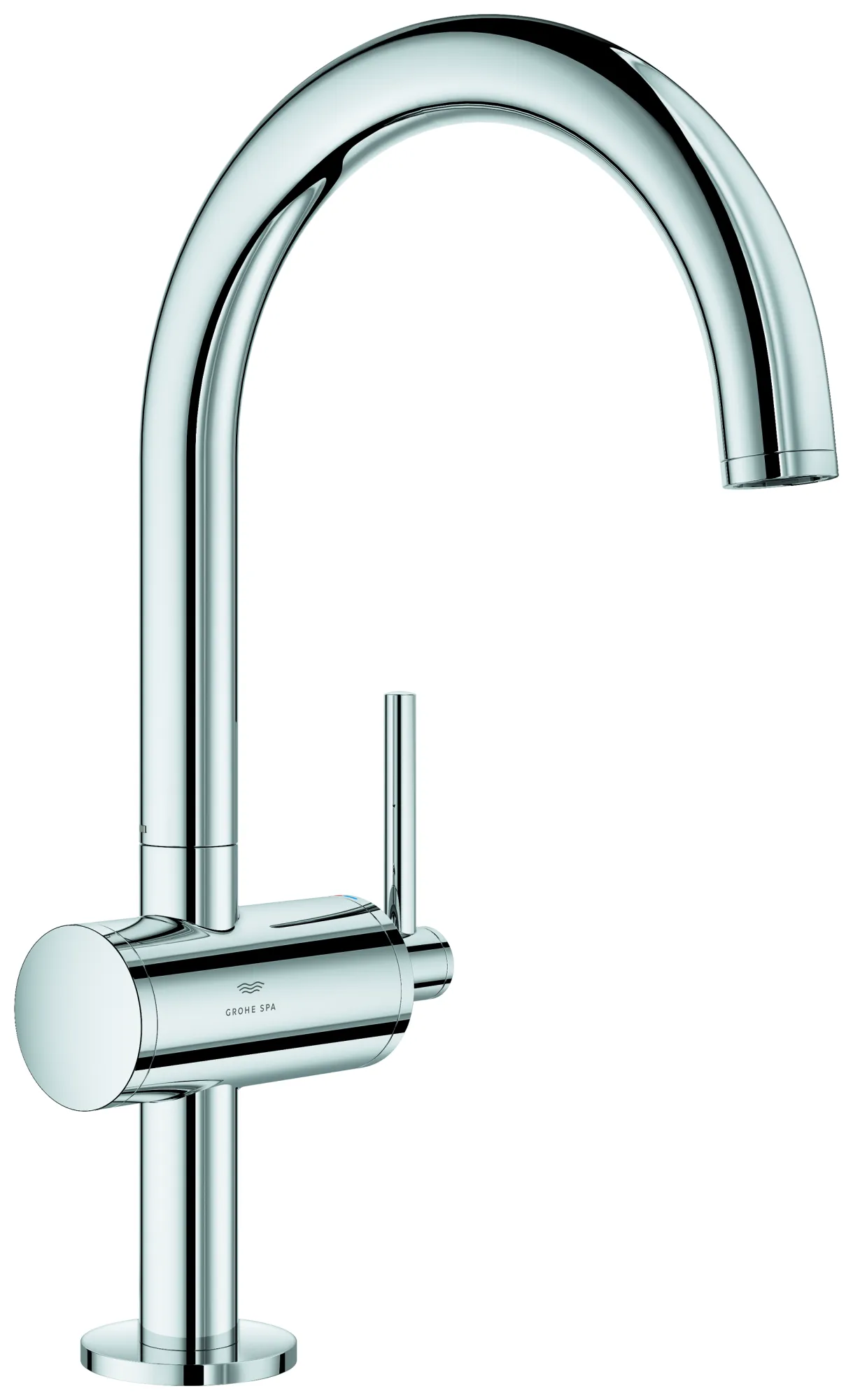 Grohe Atrio Einhand-Waschtischbatterie L-Size, Einlochmontage, schwenkbarer Bogenauslauf, chrom Grohe Atrio Einhand-Waschtischbatterie L-Size, Einlochmontage, schwenkbarer Bogenauslauf, chrom