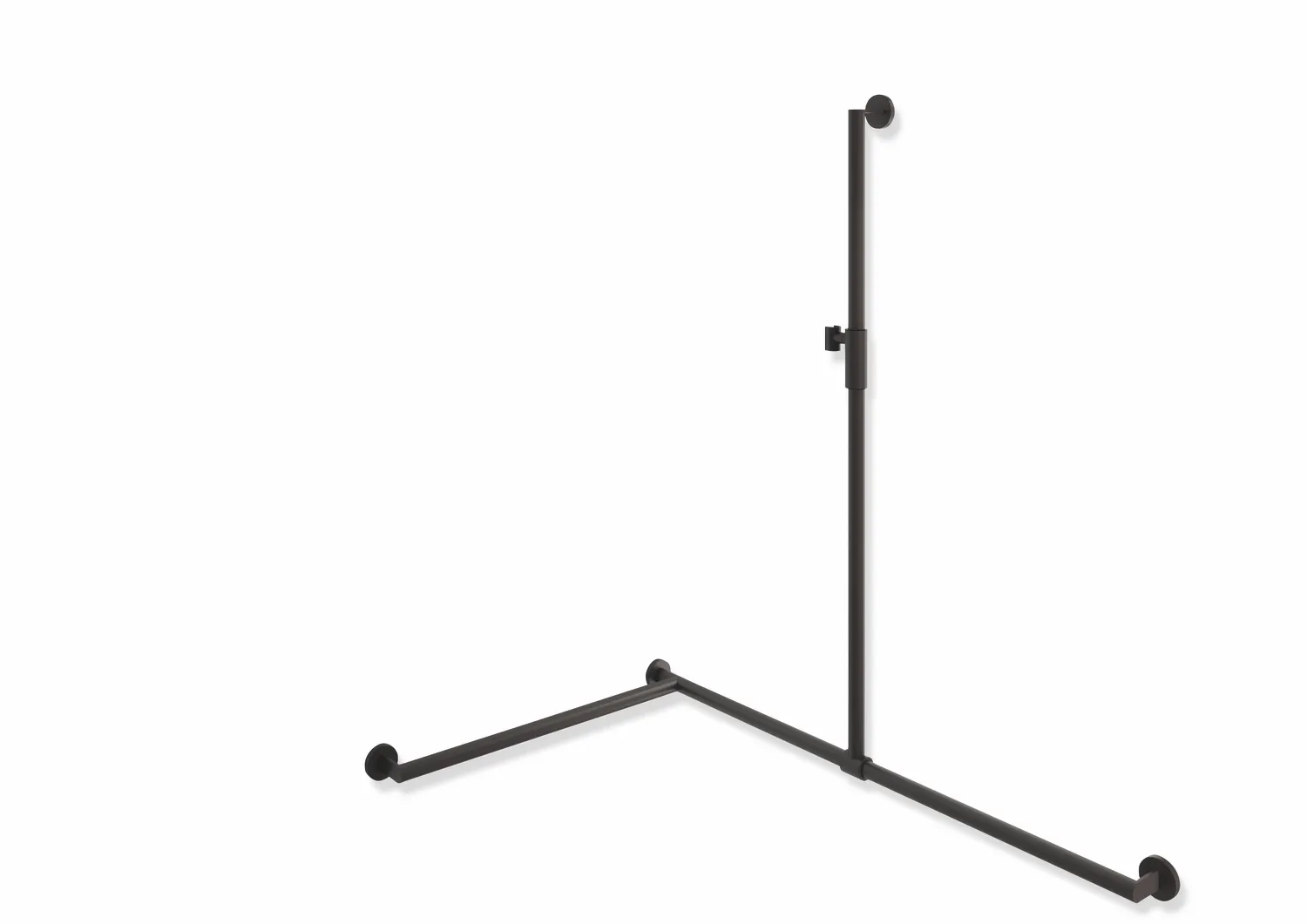 HEWI Duschhandlauf System 900, links, Edelstahl, pulverbeschichtet, ER HEWI Duschhandlauf System 900, links, Edelstahl, pulverbeschichtet, ER