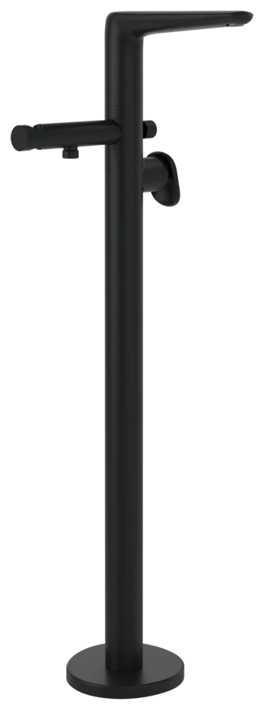 Villeroy & Boch Antao Einhebel-Badewannenarmatur, rund, Matt Black, 155 x 240 x 880 mm, Auslauflänge 198 mm