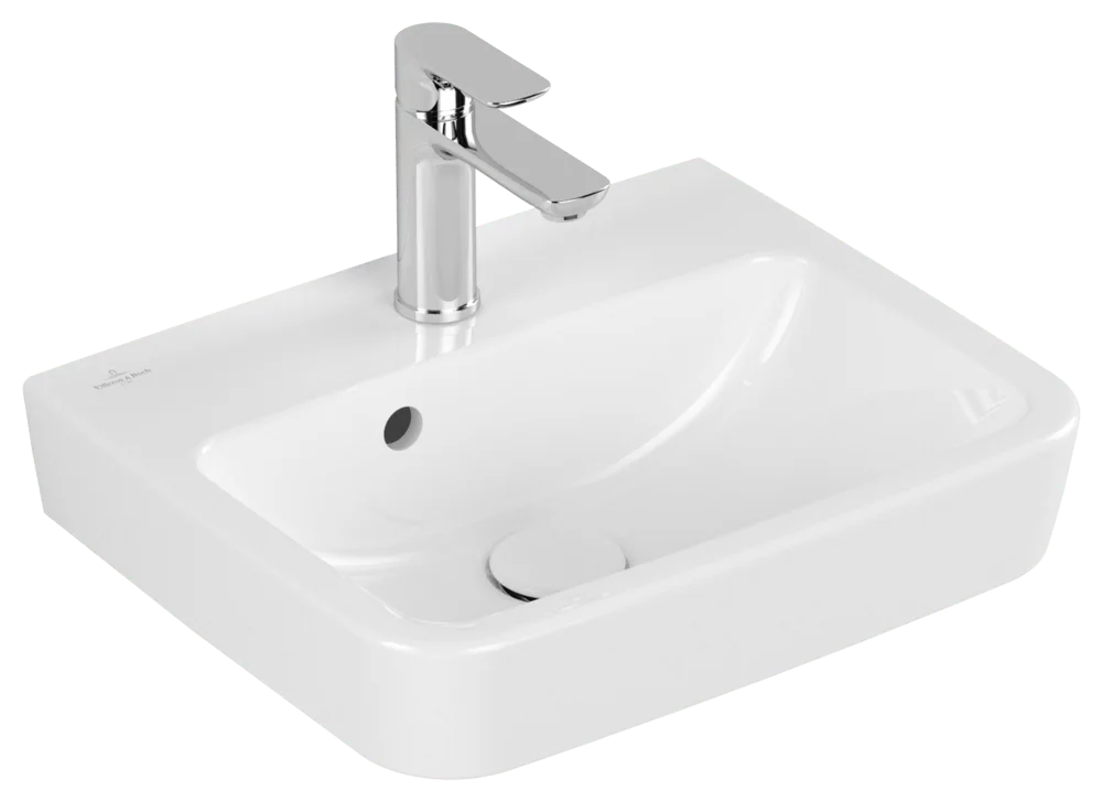 Villeroy & Boch O.novo Handwaschbecken 434445, Eckig, 450x370mm, Weiß Alpin Villeroy & Boch O.novo Handwaschbecken 434445, Eckig, 450x370mm, Weiß Alpin