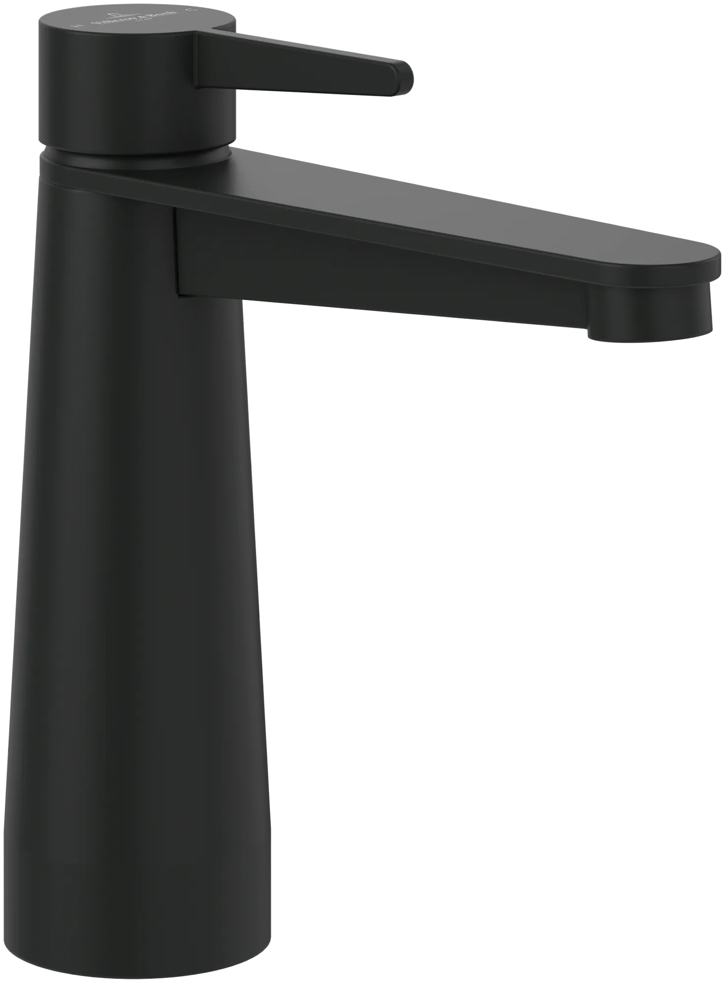 Einhand-Waschtischarmatur „Conum“ 16,5 cm Ausladung 129 mm in Matt Black