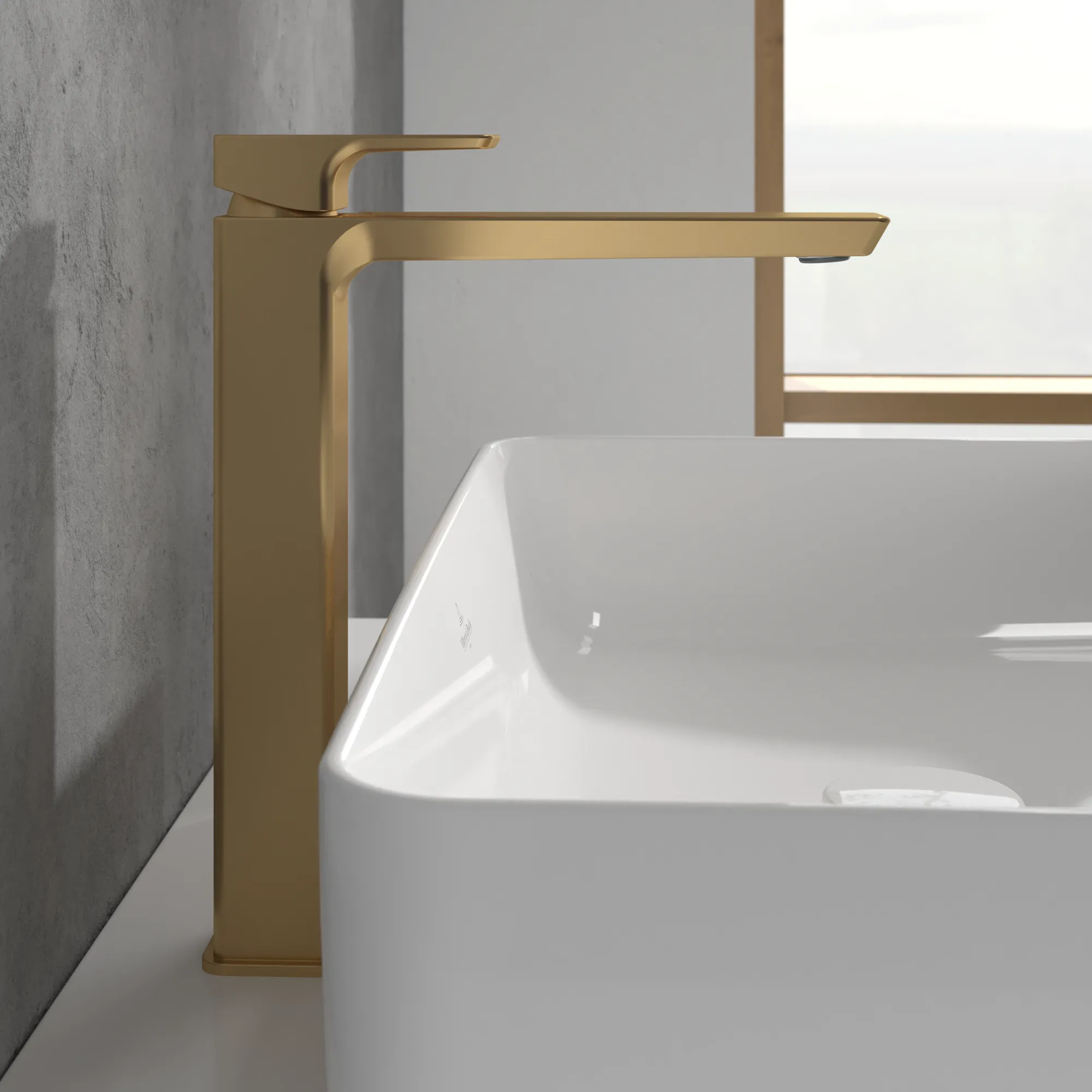 Einhand-Waschtischarmatur „Subway 3.0“ 23,8 cm Ausladung 191 mm in Brushed Gold Einhand-Waschtischarmatur „Subway 3.0“ 23,8 cm Ausladung 191 mm in Brushed Gold