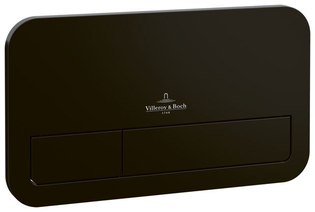 WC-Betätigungsplatte ViConnect Installationssysteme 922490, 253 x 145 x 10 mm, 2-Mengen-Spülung, Black Matt