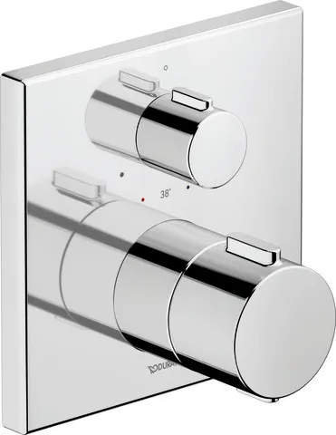 Duravit Zweihand-Unterputz-Armatur „Thermostatarmaturen“ in Chrom Duravit Zweihand-Unterputz-Armatur „Thermostatarmaturen“ in Chrom
