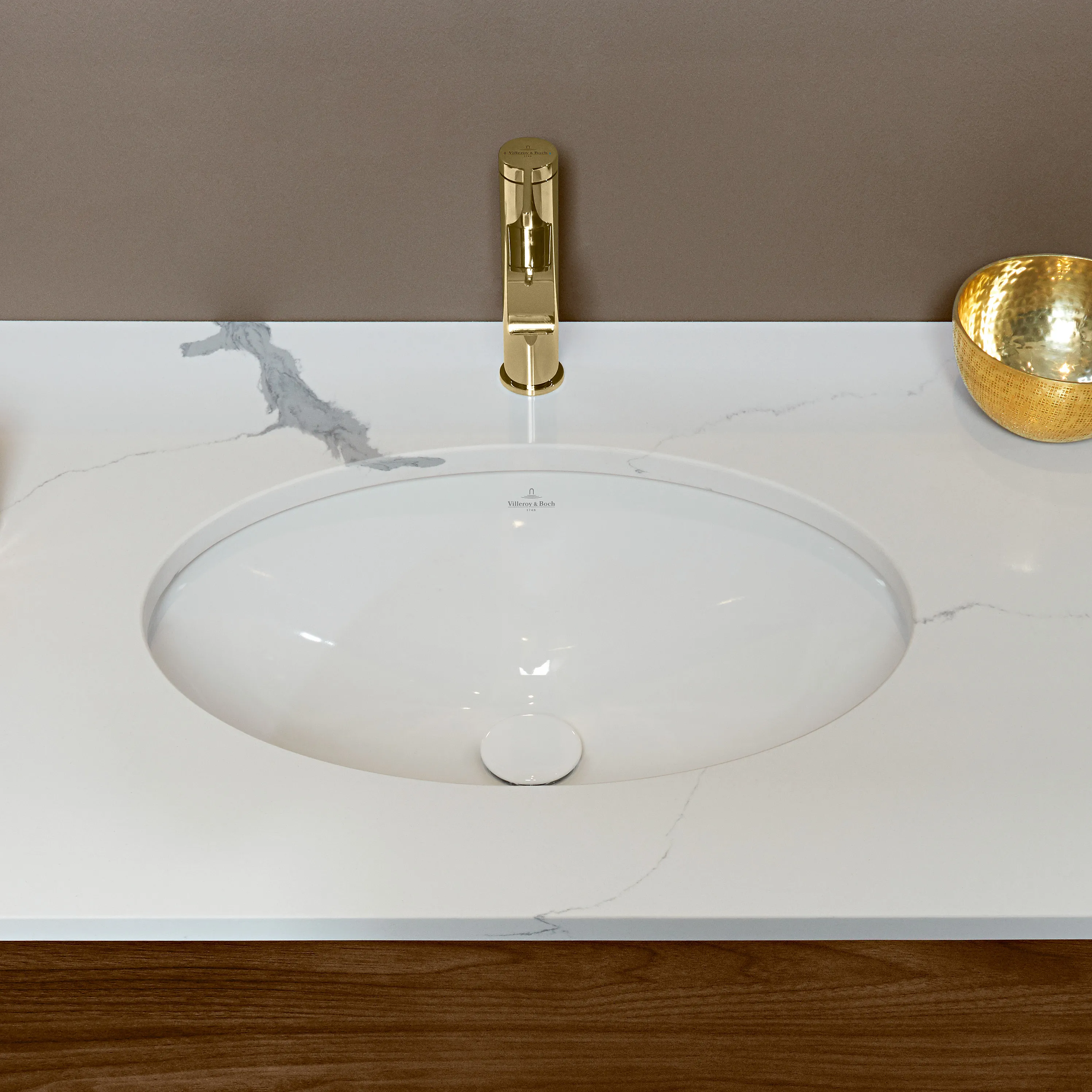Villeroy & Boch Unterbauwaschtisch „Evana“ 500 × 350 × 200 mm in Weiß Alpin Villeroy & Boch Unterbauwaschtisch „Evana“ 500 × 350 × 200 mm in Weiß Alpin