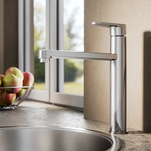 Küchenarmatur Cerafine O, H180, mit hohem Rohrauslauf, Ausladung 205 mm, Chrom Küchenarmatur Cerafine O, H180, mit hohem Rohrauslauf, Ausladung 205 mm, Chrom