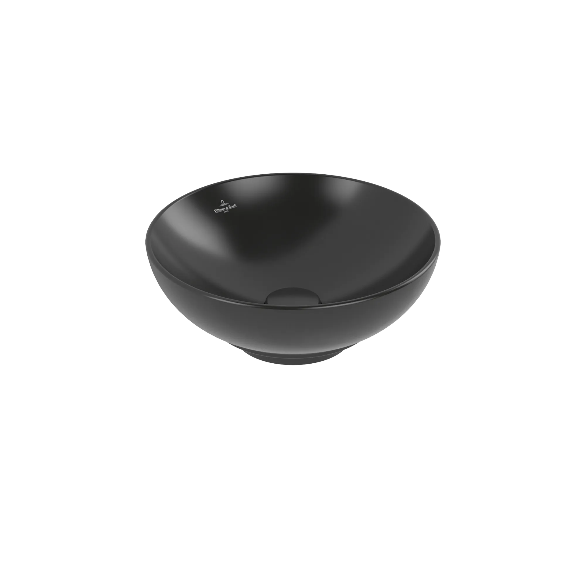 Villeroy & Boch Aufsatzwaschbecken Loop & Friends Pure Black CeramicPlus 380x380x150 mm mit Überlauf Villeroy & Boch Aufsatzwaschbecken Loop & Friends Pure Black CeramicPlus 380x380x150 mm mit Überlauf