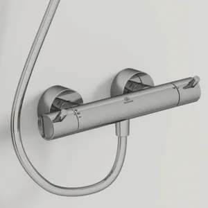 Brausethermostat Aufputz Ceratherm T125 Pin-Griffe Brushed Gold Brausethermostat Aufputz Ceratherm T125 Pin-Griffe Brushed Gold