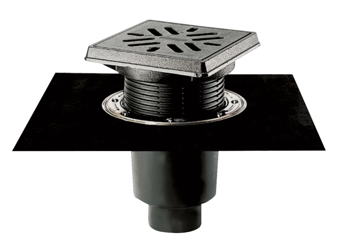 Hof- und Parkdeckablauf 616.1 DallBit, DN 100 Hof- und Parkdeckablauf 616.1 DallBit, DN 100