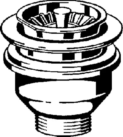 Viega Ablaufventil für Spülen Modell 7128 in G1 1 / 2 × 114,5 mm Chromnickelstahl 11,4 cm Viega Ablaufventil für Spülen Modell 7128 in G1 1 / 2 × 114,5 mm Chromnickelstahl 11,4 cm