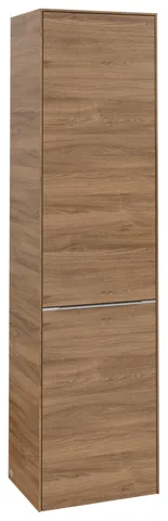 Villeroy & Boch Hochschrank mit Wäschekorb-Klappe „Subway 3.0“ 45 × 171 × 36,2 × 36,2 cm 1 Tür, 1 Wäscheklappe, 1 × fixer Fachboden, Anschlag: links, 2 × Glasfachboden, 1 Tür, Anschlag links