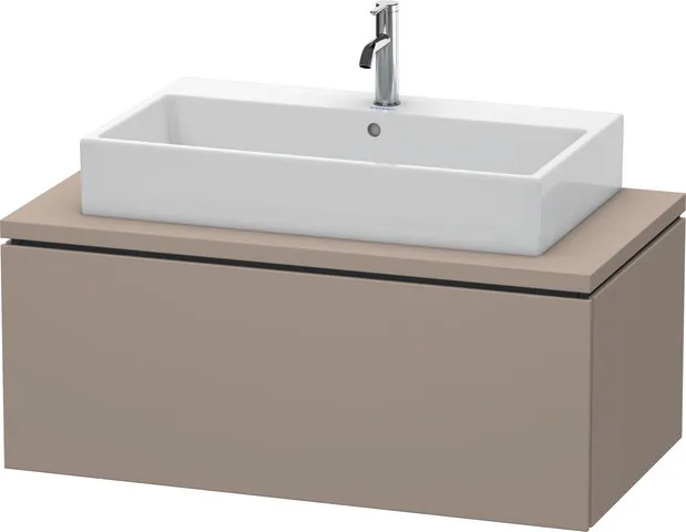 Duravit Waschtischunterschrank wandhängend „L-Cube“ 102 × 40 × 54,7 cm Basalt Matt