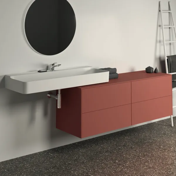 Ideal Standard Waschtischunterschrank „Conca“ 158,7 × 55 × 50,5 cm Sunset matt lackiert Ideal Standard Waschtischunterschrank „Conca“ 158,7 × 55 × 50,5 cm Sunset matt lackiert