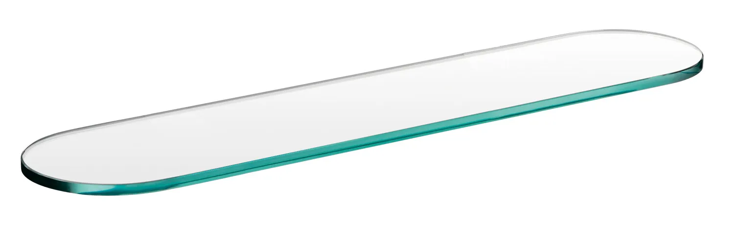 barolo Glasteil Ablage, 500mm Ersatzglas zu S2212, Kristallglas klar
