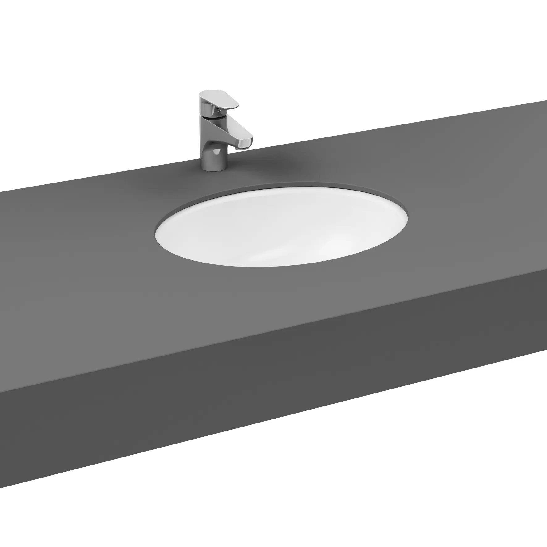 VitrA S20 Unterbauwaschtisch oval 42 x 33 cm Weiß Hochglanz VitrA S20 Unterbauwaschtisch oval 42 x 33 cm Weiß Hochglanz