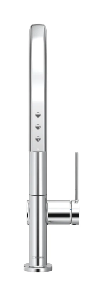 Hansgrohe Aqittura M91 SodaSystem 210 Auszieharm mit sBox, Chrom, Hahnlochbohrung 35 mm, max. Auszugslänge 76 cm