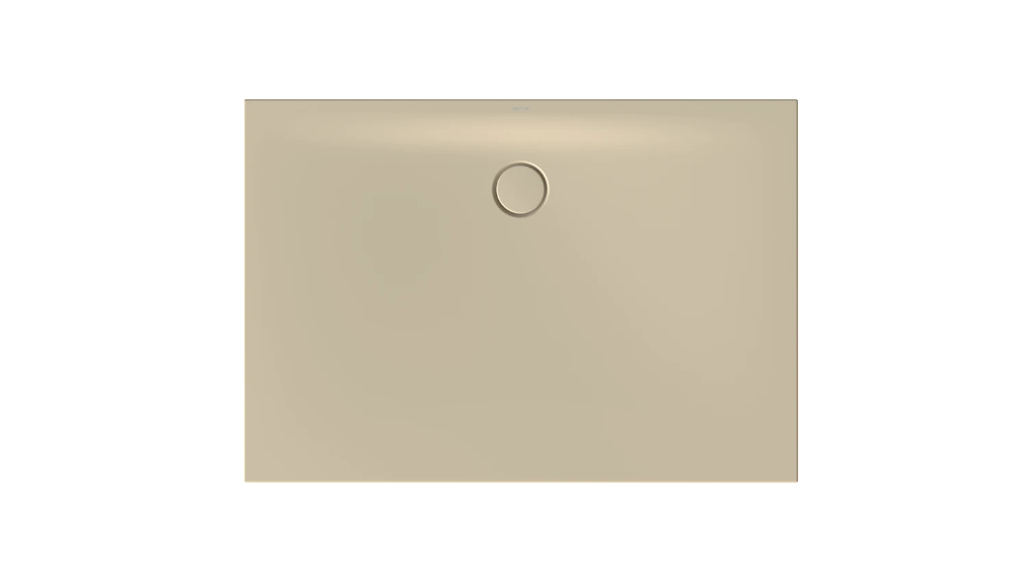 Bette rechteck Duschwanne „BetteFloor Side“ 1300 × 900 mm ohne Oberflächenbeschichtung, mit BetteGlasur Plus, ohne Wannenträger, in Sand