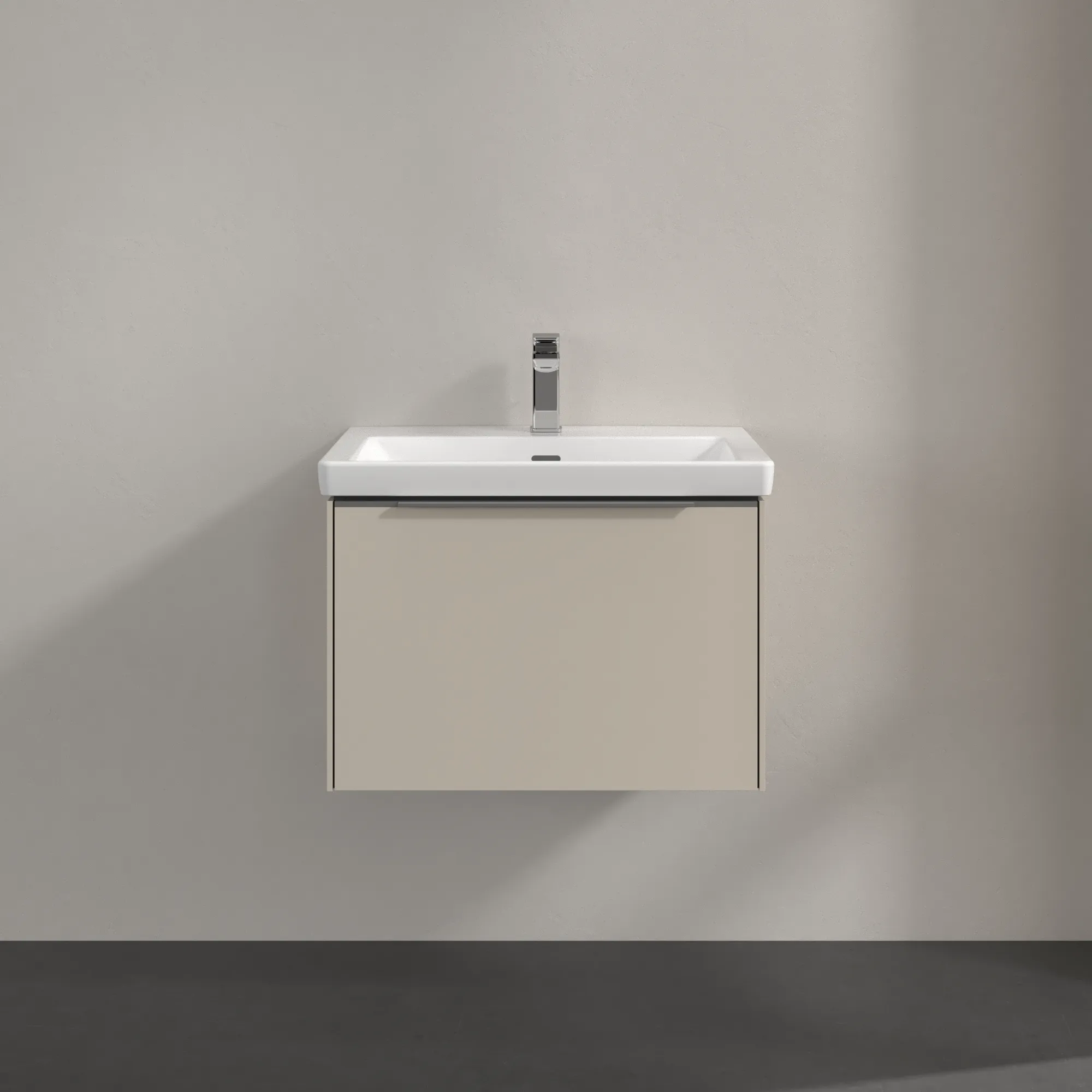 Villeroy & Boch Waschtischunterschrank „Subway 3.0“ für Schrankwaschtisch 622 × 429 × 478 mm Cashmere Grey, für Becken mittig Villeroy & Boch Waschtischunterschrank „Subway 3.0“ für Schrankwaschtisch 622 × 429 × 478 mm Cashmere Grey, für Becken mittig
