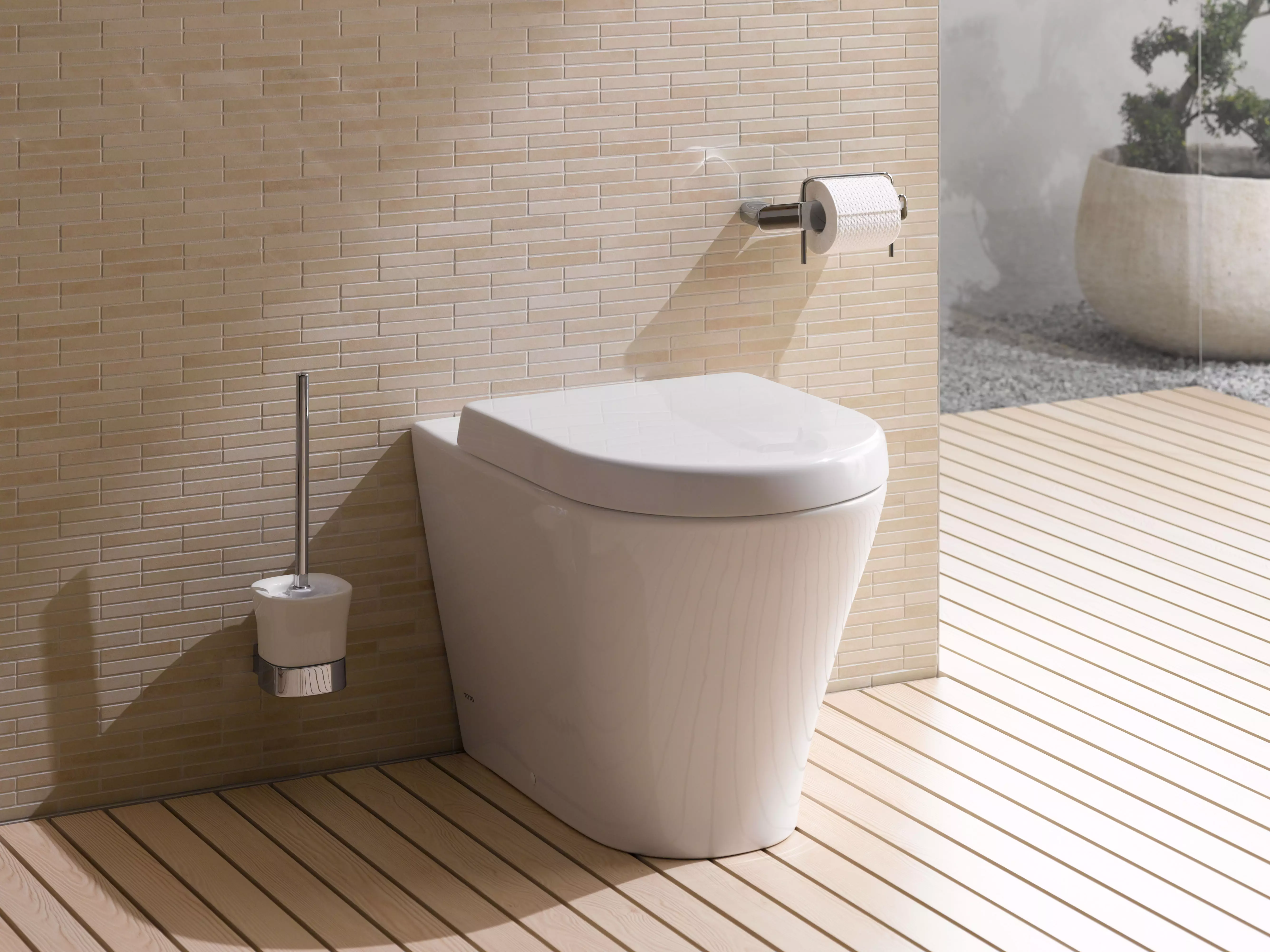 Toto Stand-Tiefspül-WC bodenstehend „MH“ 390 × 410 × 624 mm in weiß Toto Stand-Tiefspül-WC bodenstehend „MH“ 390 × 410 × 624 mm in weiß