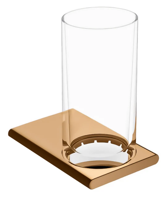 KEUCO EDITION 400 Glashalter mit Echtkristall-Glas Bronze gebürstet KEUCO EDITION 400 Glashalter mit Echtkristall-Glas Bronze gebürstet