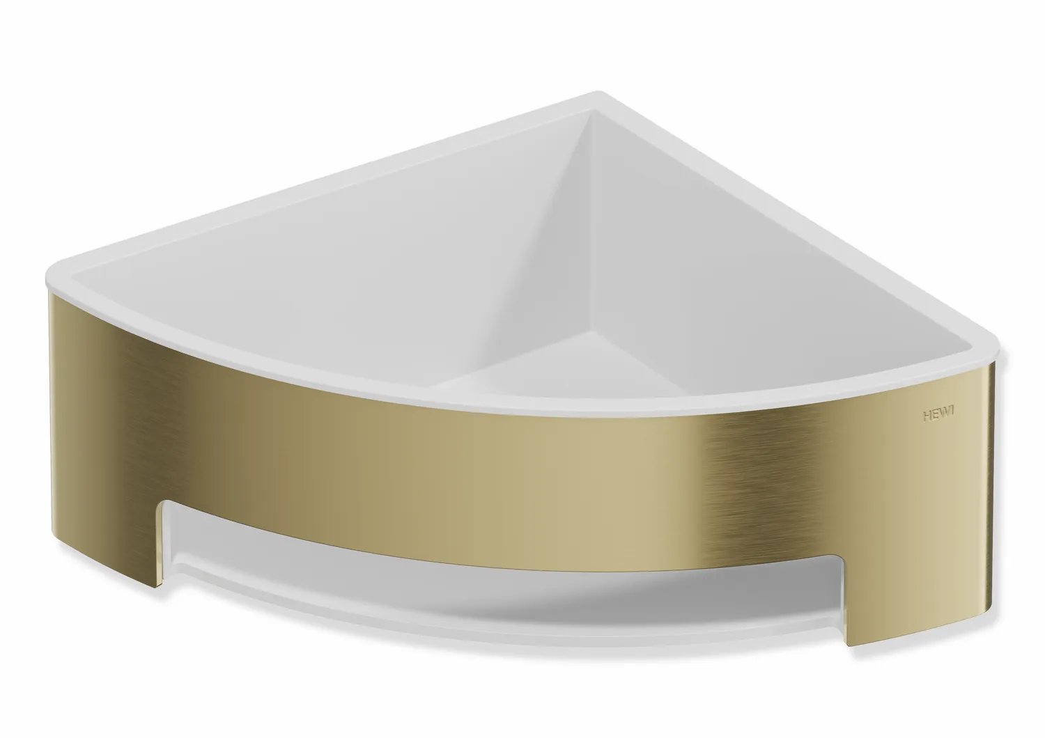 Duschkorb des Systems 900, Halter aus Edelstahl, PVD, Einsatz aus Kunststoff, weiß, H: 67 mm, Schenkellänge 170 mm, in Farbe CK (messing glänzend) Duschkorb des Systems 900, Halter aus Edelstahl, PVD, Einsatz aus Kunststoff, weiß, H: 67 mm, Schenkellänge 170 mm, in Farbe CK (messing glänzend)