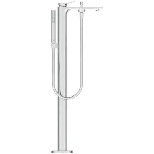 freistehende Badewannenarmatur Conca mit Stick-Handbrause Ausladung 204mm Brushed Gold freistehende Badewannenarmatur Conca mit Stick-Handbrause Ausladung 204mm Brushed Gold