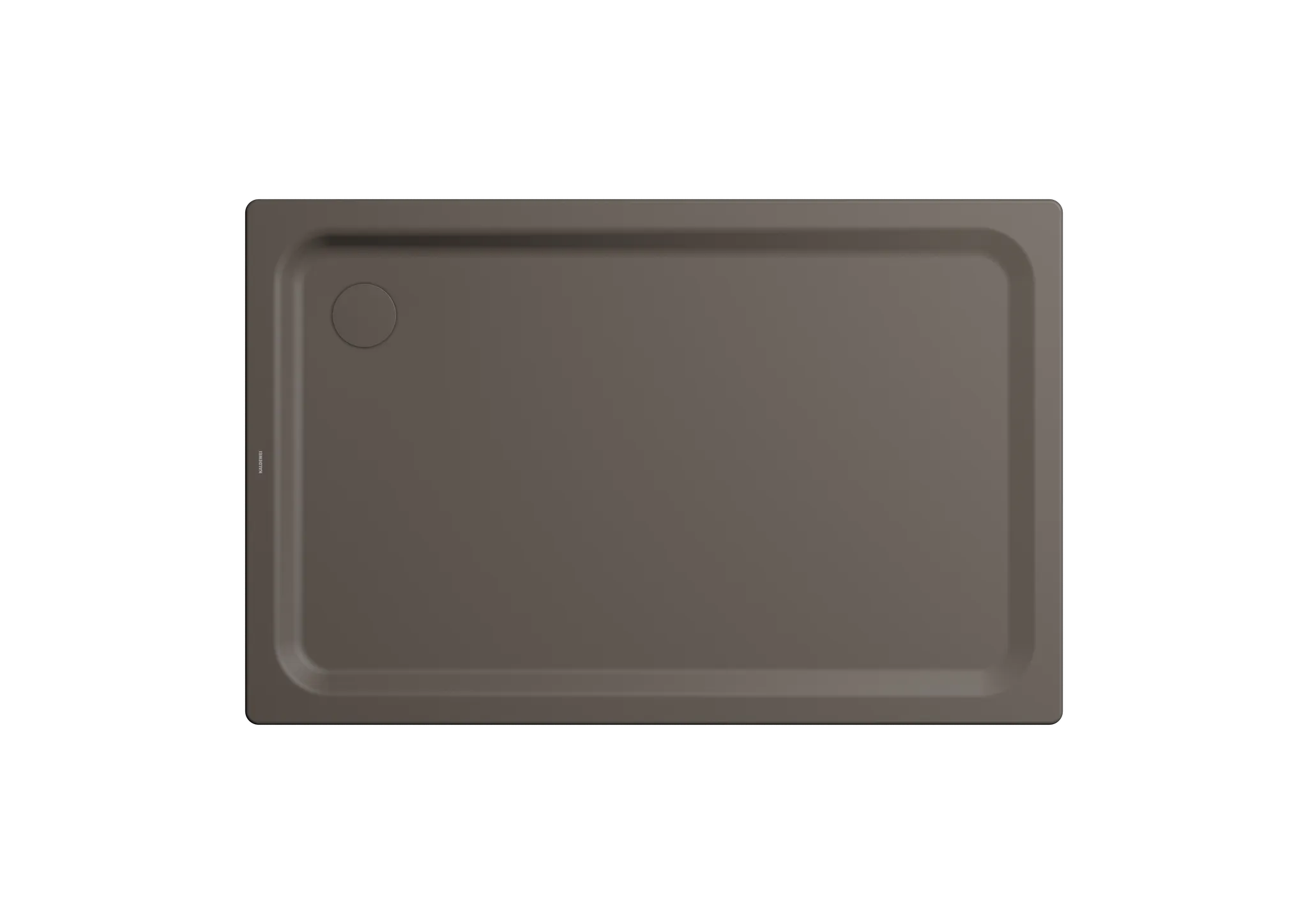 Kaldewei rechteck Duschwanne „Superplan Classic“ 90 × 140 cm ohne Oberflächenbeschichtung, mit Antislip Secure Plus, in warm grey 80
