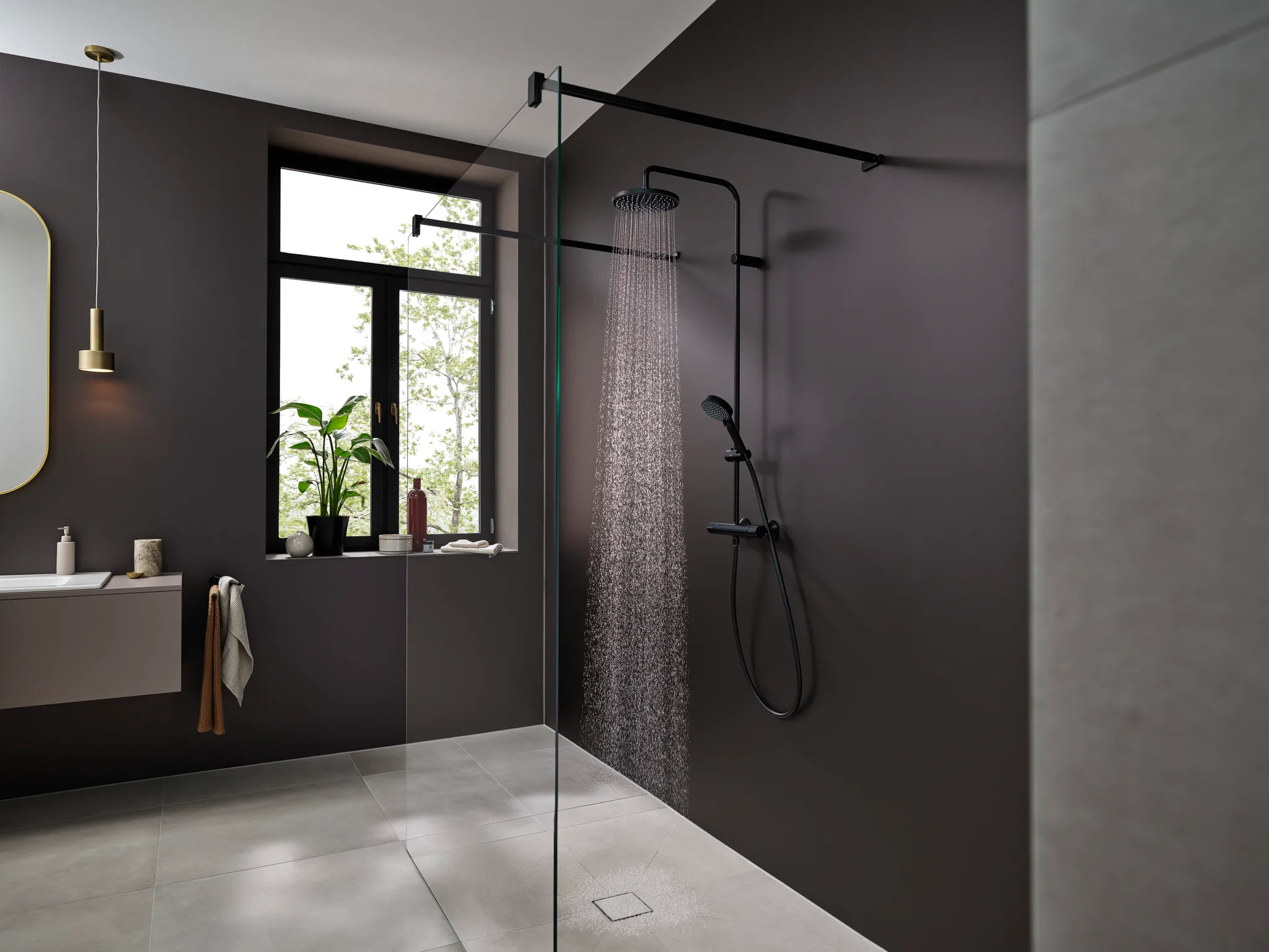 Showerpipe 200 1jet Vernis Blend chrom mit Brausethermostat Showerpipe 200 1jet Vernis Blend chrom mit Brausethermostat