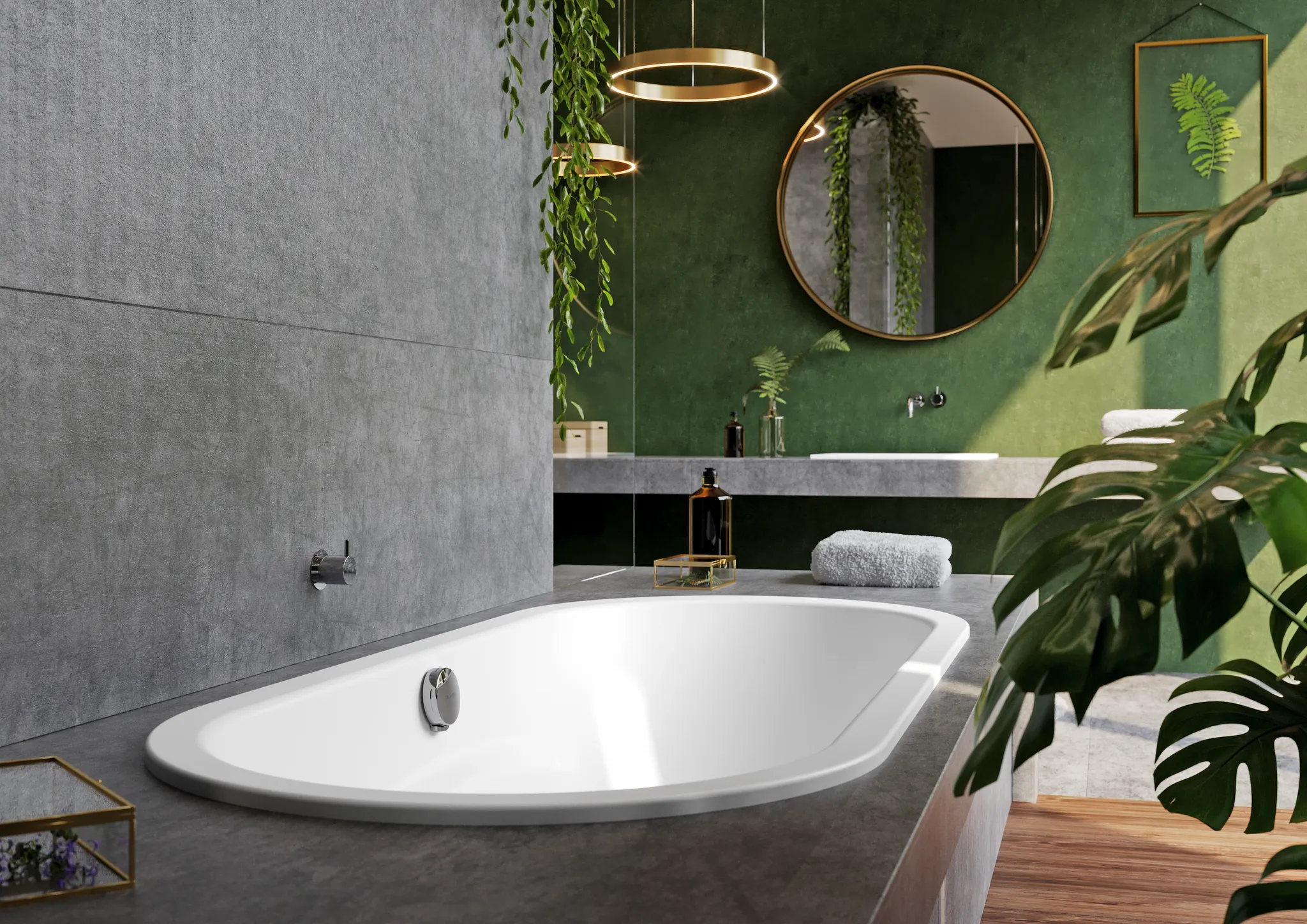 Kaldewei Badewanne „Vaio Duo Oval“ oval 180 × 80 cm, ohne Grifflochbohrungen in alpinweiß Kaldewei Badewanne „Vaio Duo Oval“ oval 180 × 80 cm, ohne Grifflochbohrungen in alpinweiß