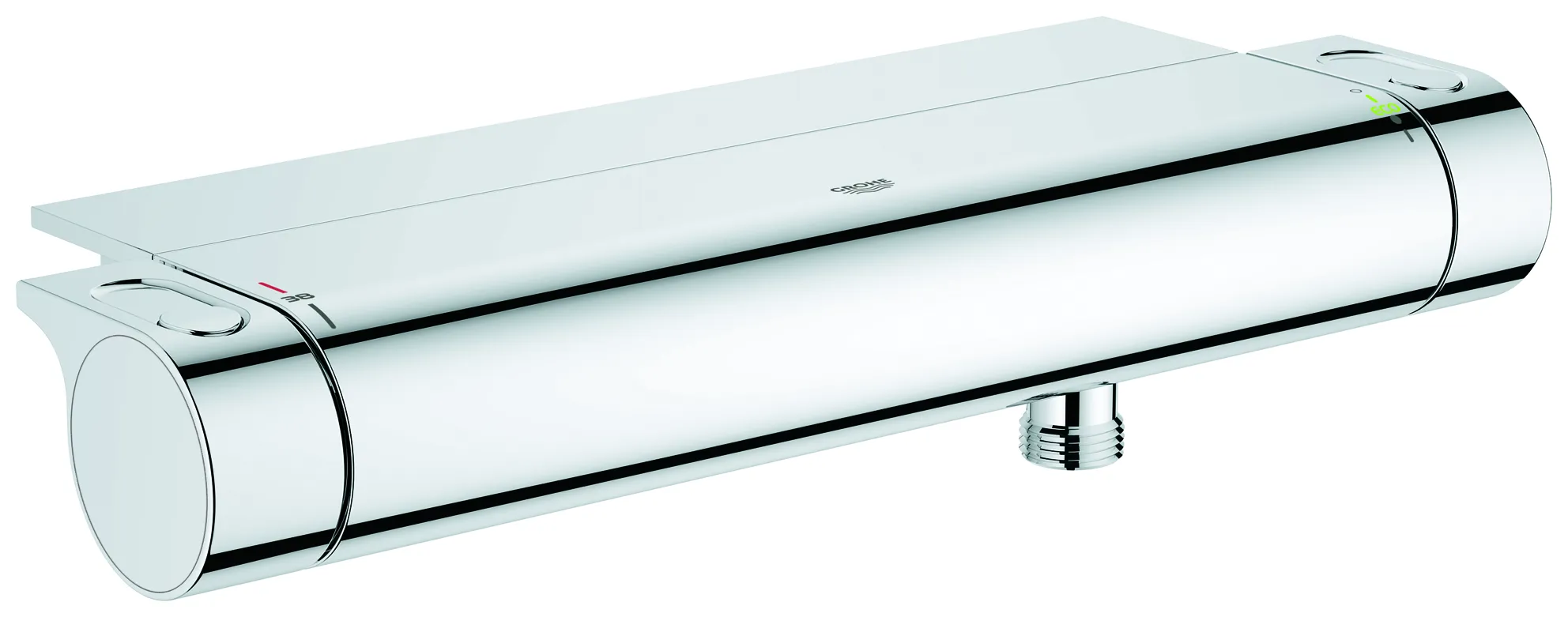 Grohe Grohtherm 2000 Thermostat-Brausebatterie 34469_1 Wandmontage mit Ablage chrom Grohe Grohtherm 2000 Thermostat-Brausebatterie 34469_1 Wandmontage mit Ablage chrom